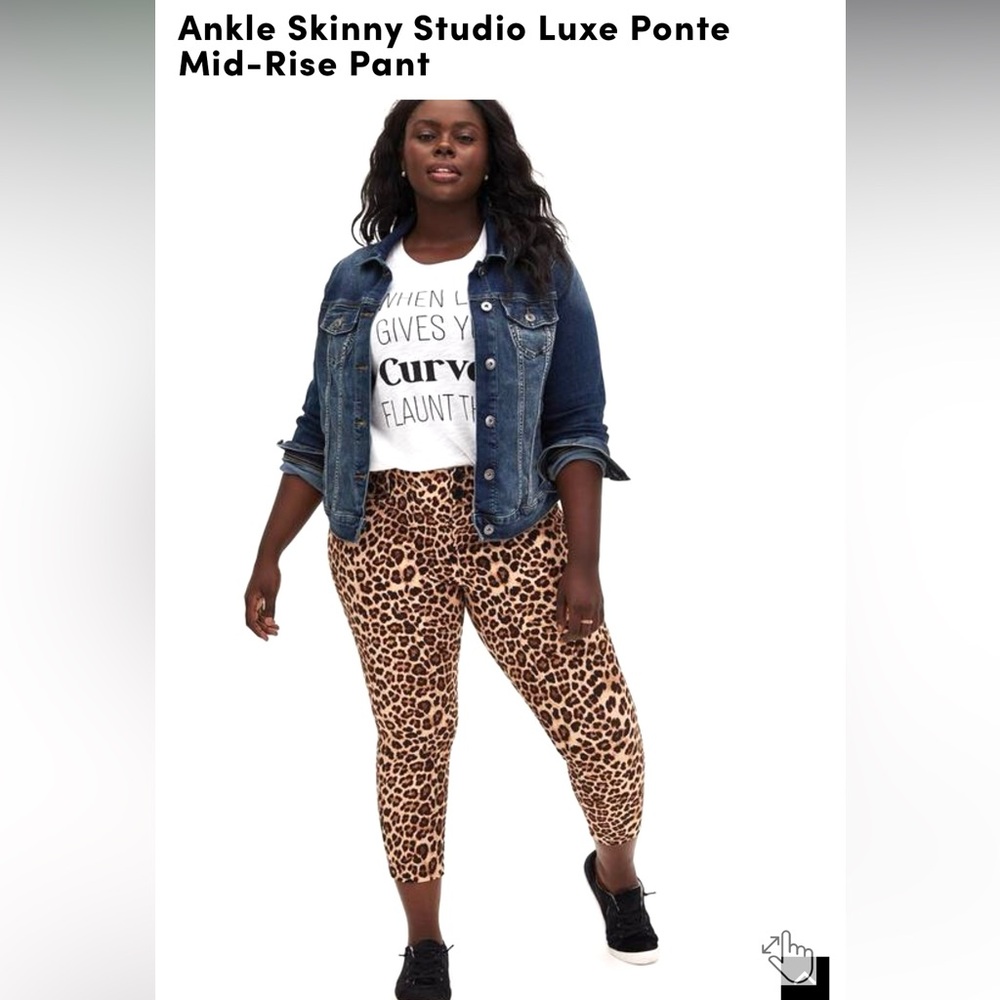 🌺TORRID STUDIO Leopard Ankle Skinny Pants🌺 - Picture 16 of 16